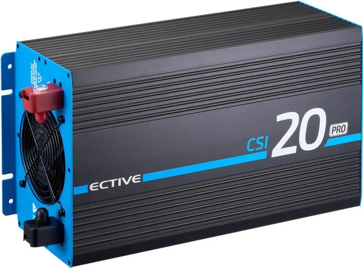 Produktbild Ective CSI 20 PRO 2000W/12V Sinus-Wechselrichter mit Netzvorrangschaltung und Ladegerät (CH-Stecker)
