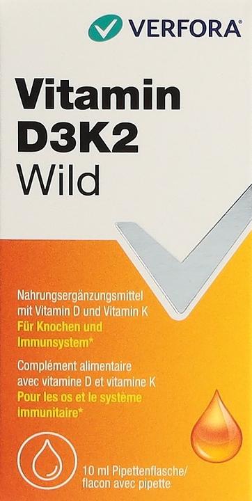 Image du produit Verfora Vitamine D3K2 sauvage (10 pièce(s), Gouttes)
