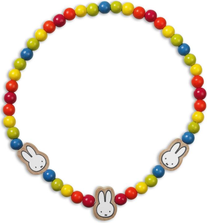 Image du produit Bambolino Toys Collier de perles en bois Miffy (Bois d'hévéa)