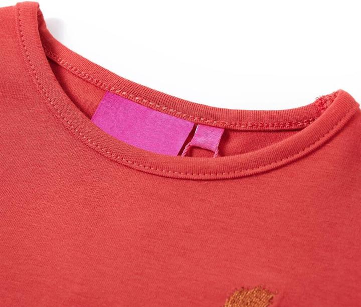 Immagine prodotto VidaXL Camicia da bambino a maniche lunghe rosso scuro 128,Materiale: 95 % cotone (128)