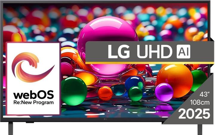 Actual product image LG 43UA74003LB (43", LED, 4K, 2025)