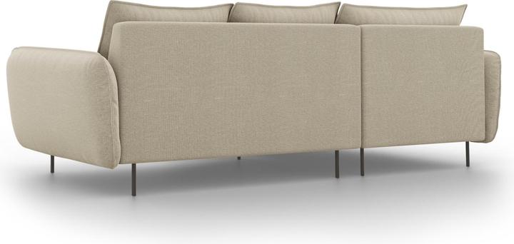 Actual product image Cosmopolitan Design Left Corner Sofa, "Vienna", 5 Seats, Beige, 255x170x95 Made in Europe (Corner sofa)