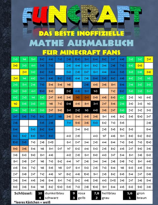 Immagine prodotto Funcraft - Il miglior libro da colorare non ufficiale di matematica per i fan di Minecraft