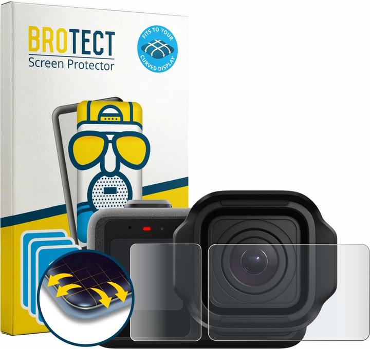 Produktbild BROTECT Fullscreen für GoPro Mission 1 Schutzfolie Displayschutz Folie Matt Entspiegelungsfolie