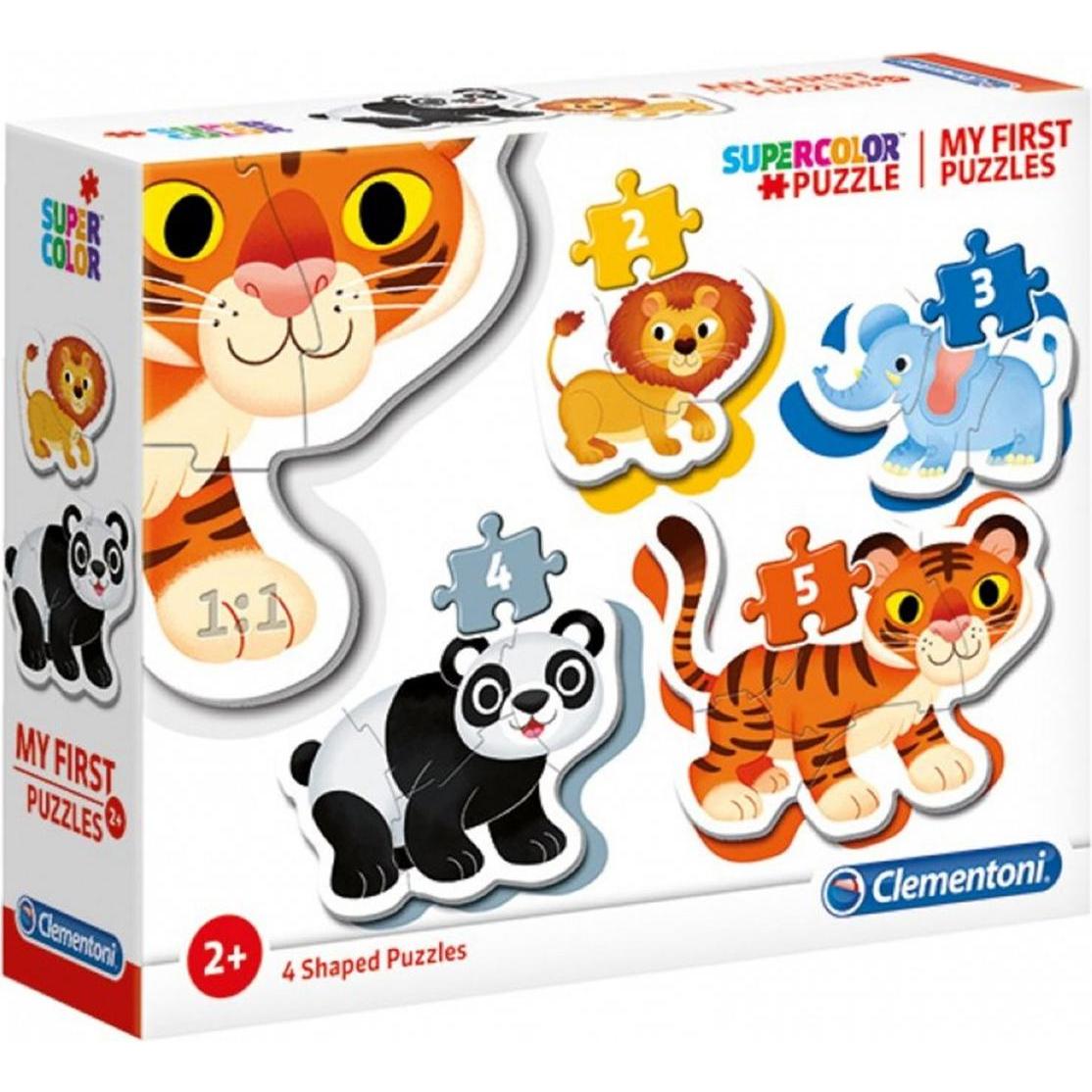 Clementoni mijn eerste puzzels - wilde dieren (14 onderdelen)