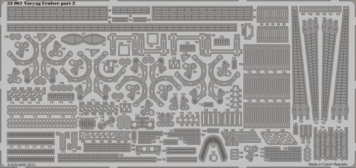 Actual product image Eduard Varyag Cruiser for Zvezda