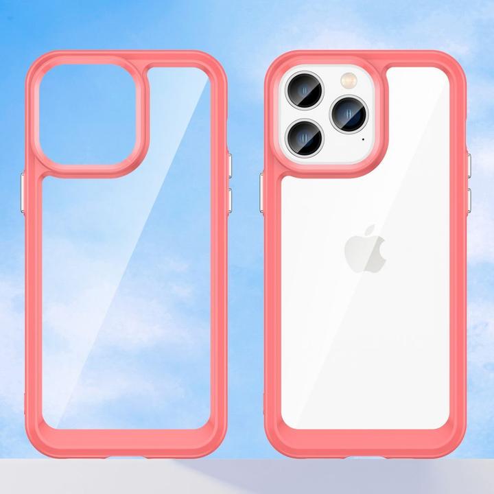 Produktbild Hurtel Outer Space Case iPhone 14 Pro Max hard cover with a gel frame red (Apple iPhone 14 Pro Max)