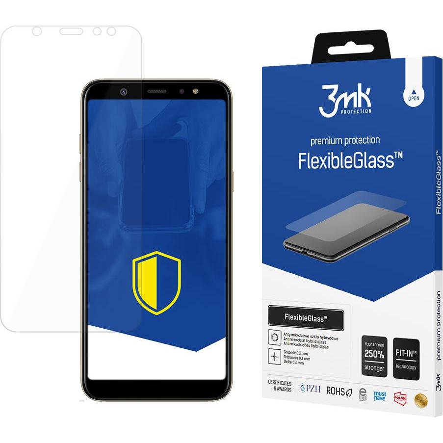 Thumbnail - 3MK „ Hybrid Glass FlexibleGlass“, Rahmen „Samsung Galaxy A6 Plus 2018“ (1 Stück, Samsung Galaxy A6+), Smartphone Schutz...
