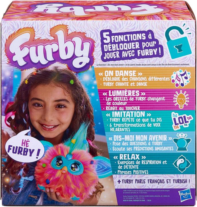 Actual product image Furby interactive plush toy (orange) - French voice output (15 cm)