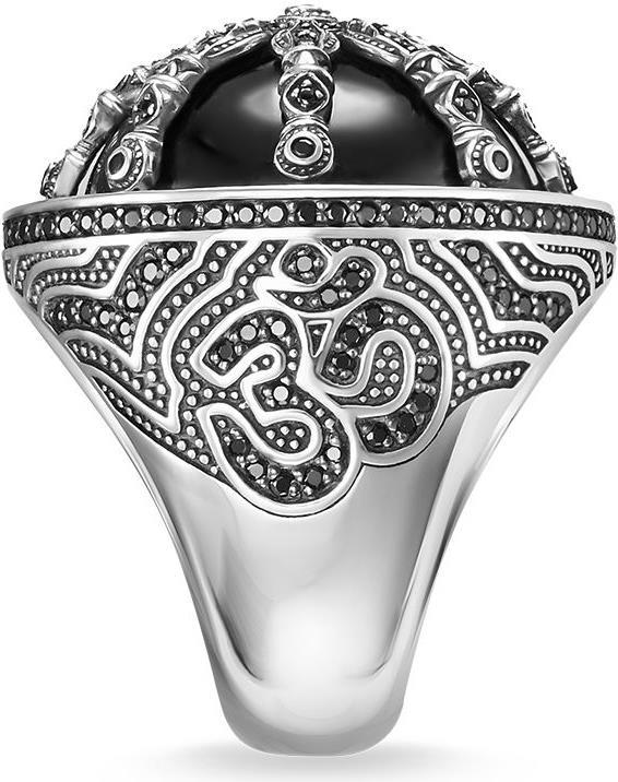 Produktbild Thomas Sabo Cocktailring Schwarzes Karma Wheel (60)