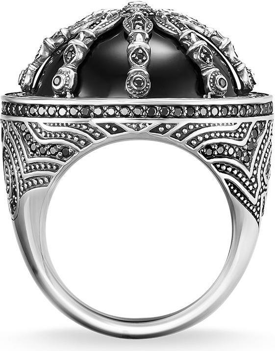 Produktbild Thomas Sabo Cocktailring Schwarzes Karma Wheel (60)