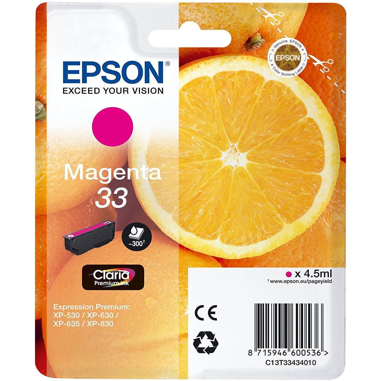 Thumbnail - Epson, Druckerpatrone, 33 Claria Premium (M)