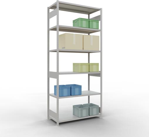 Actual product image Schulte Lagertechnik MULTIplus250 basic racking system with length ledgers