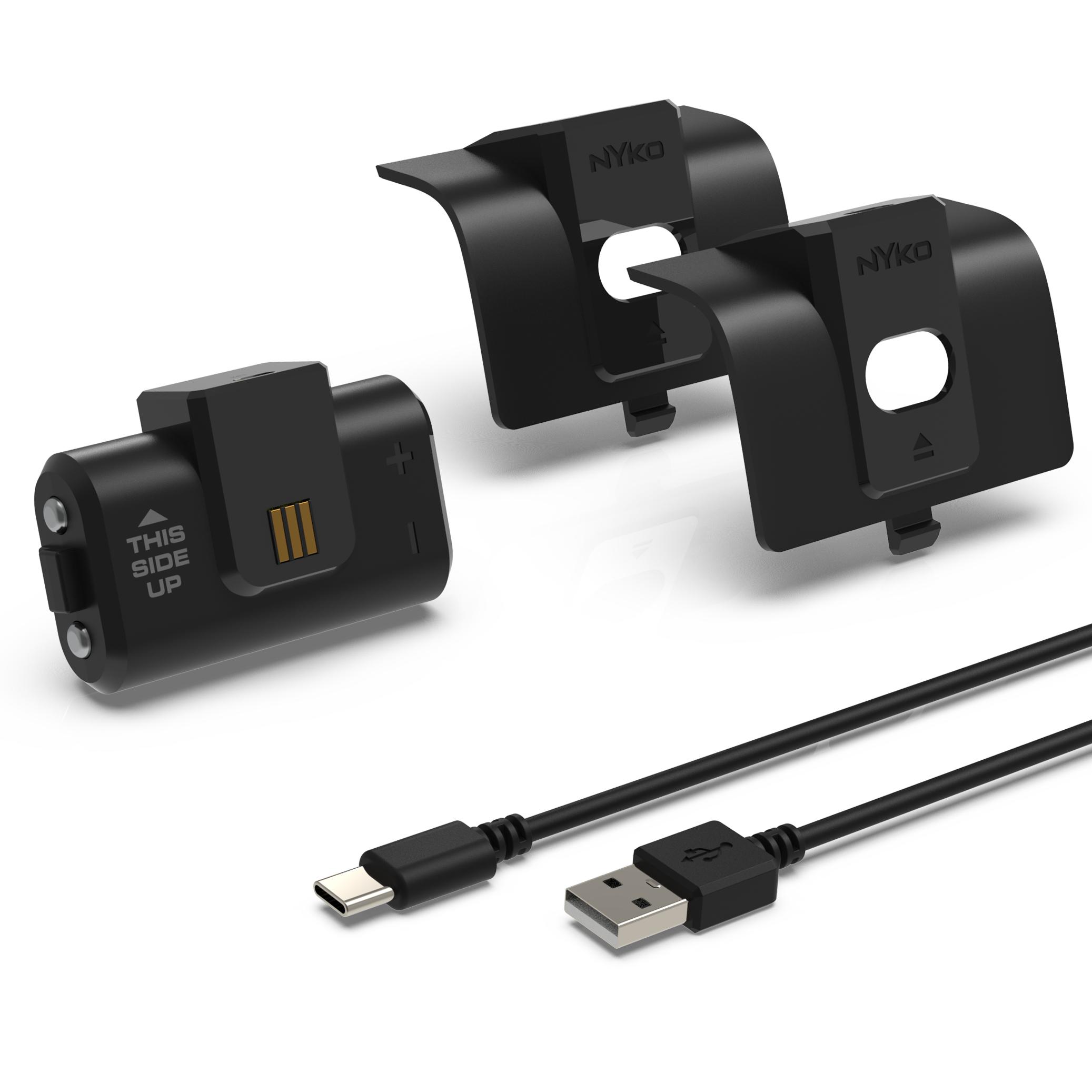 Nyko ower Kit For Xbox Series X/S and Xbox One Spiele-Controllerbatterie (Xbox Serie S, Xbox One S, Xbox Series X), Accessori per controller gaming, N