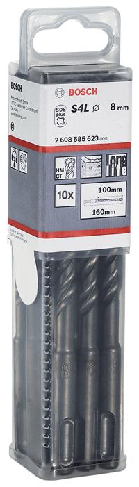 Produktbild Bosch Professional Zubehör Hammerbohrer SDS plus-5, 6 x 100 x 165 mm, 10er-Pack (6 mm)