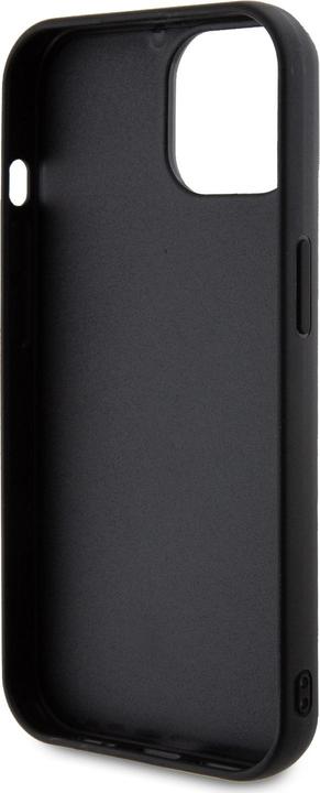 Actual product image Guess GUHCP15SPSQSQSK iPhone 15 6.1" czarny/black hardcase Quilted Metal Logo (Apple iPhone 15)