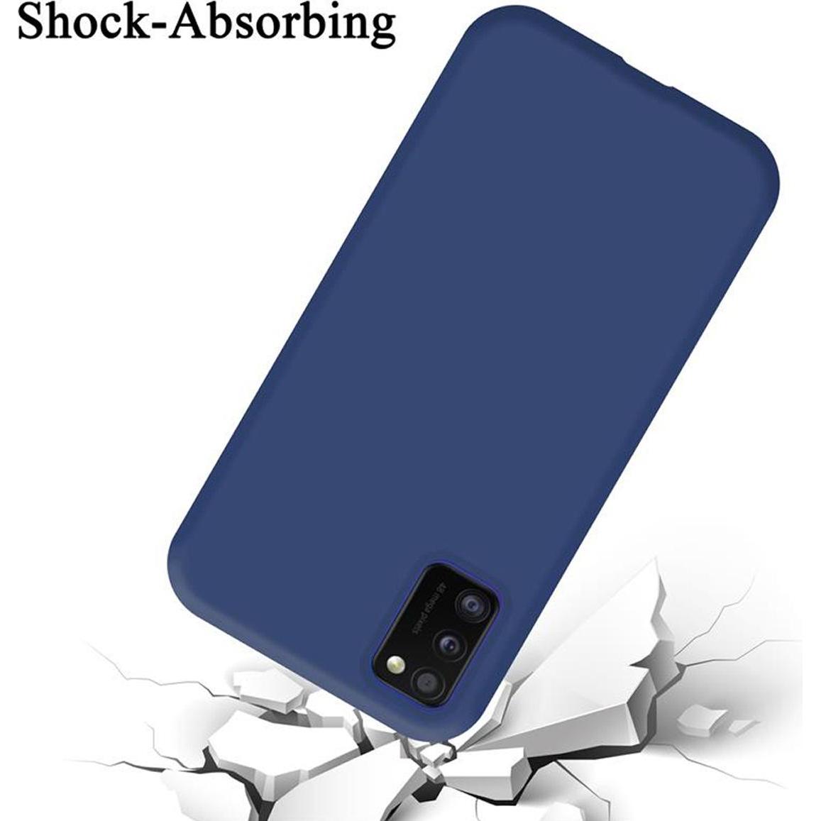 Thumbnail - Cadorabo TPU Liquid Silicone Case Cover (Samsung Galaxy A41), Smartphone Hülle, Blau