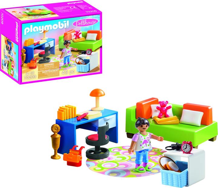 Image du produit Playmobil Chambre de jeunes (70209, Maison de poupée Playmobil)