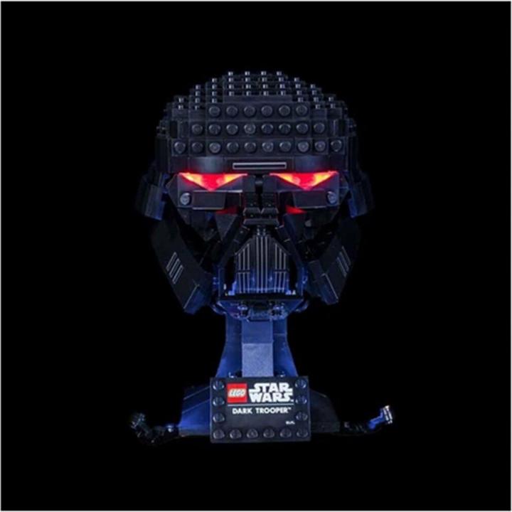Actual product image Light my bricks LED Light Set for LEGO Star Wars Dark Trooper Helmet
