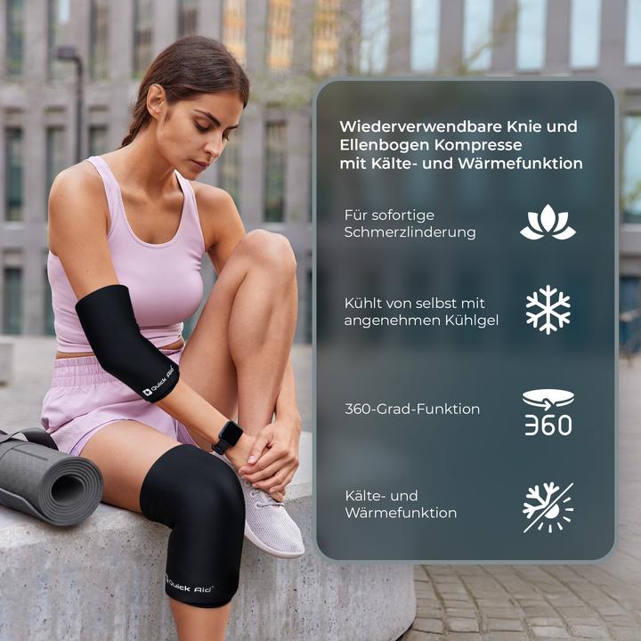 Produktbild Quick Aid Knie oder Ellenbogen Kompresse - Grösse S (1x)