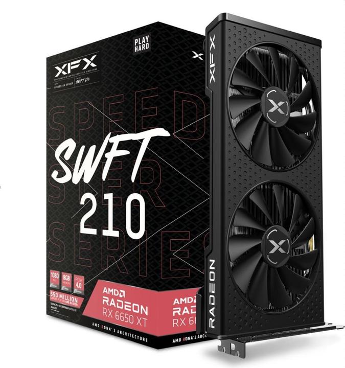 Image du produit XFX RX6650XT 8 Go SWFT308 Core GAMING (8 Go)