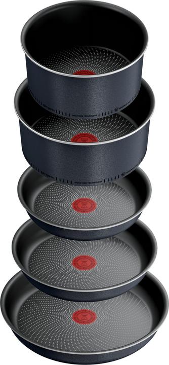 Productafbeelding Tefal Ingenio So'Light pannenset 11-delig (L72393) (Koekenpan, Kookpotten en pannenset, Steelpan, Aluminium)