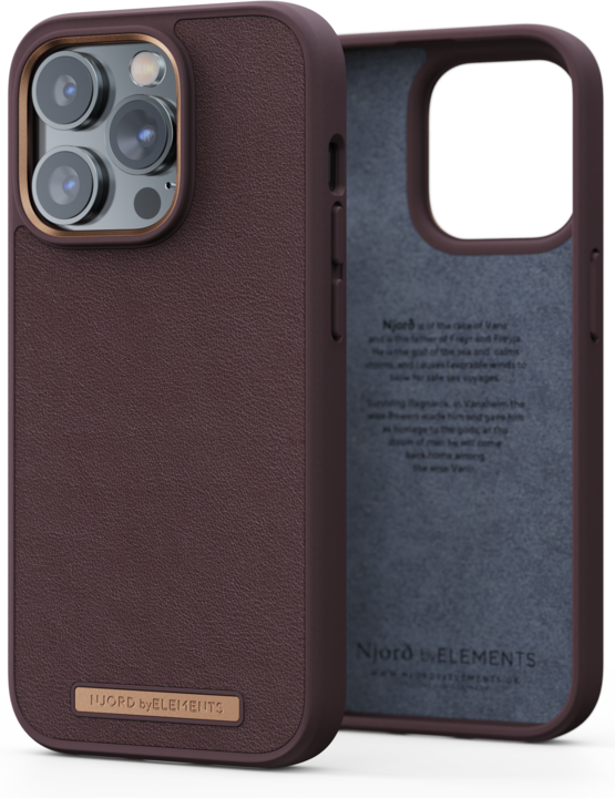 Produktbild Njord Genuine Leather Case Iphone 14 (Apple iPhone 14 Pro)