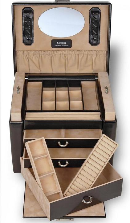 Produktbild Sacher 88.107.010443 - Schmuckkasten Marta new classic schwarz Leder