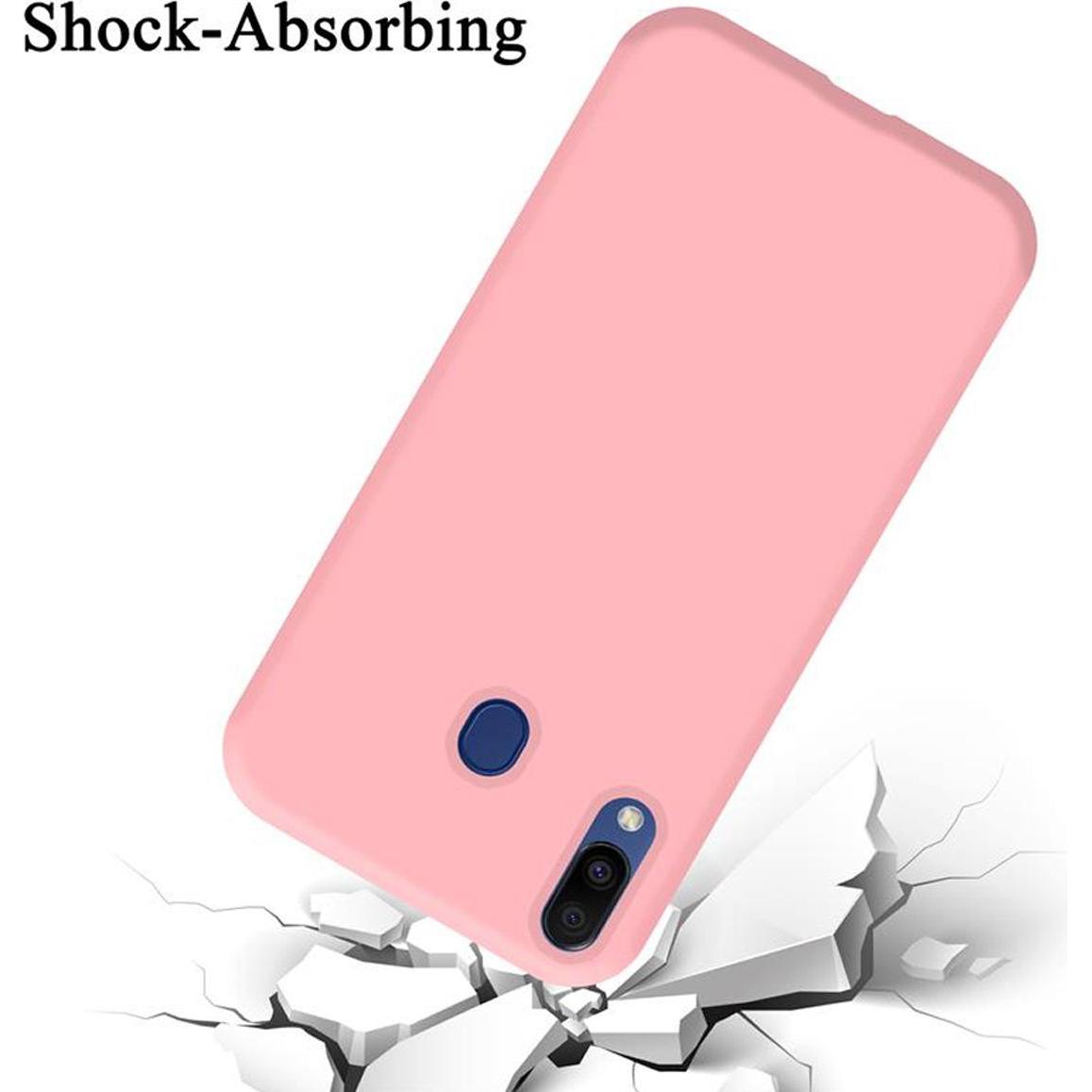 Thumbnail - Cadorabo TPU Liquid Silicone Case Cover (Samsung Galaxy M20), Smartphone Hülle, Rosa
