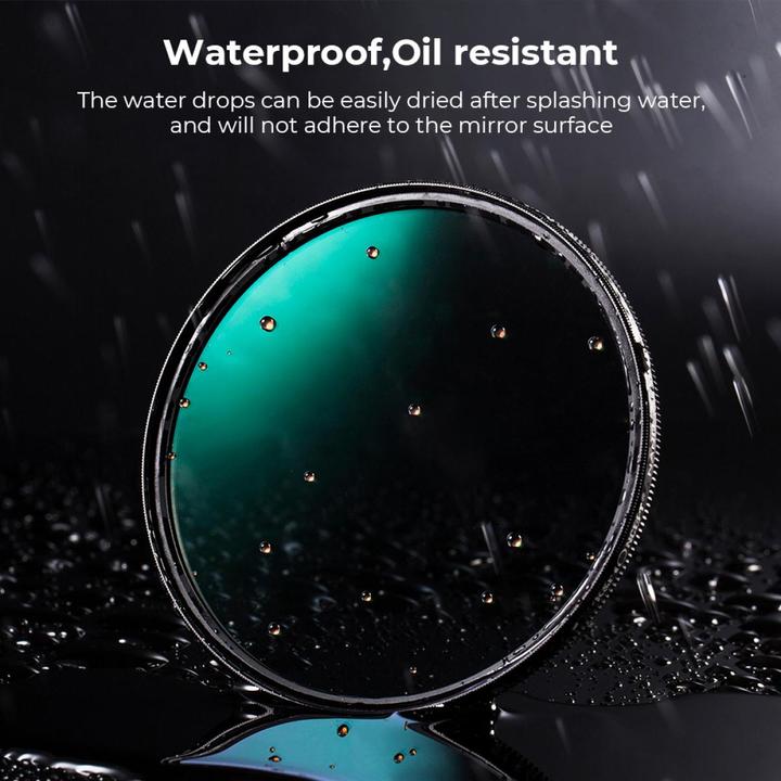 Actual product image K&F Concept 58MM CPL Filter Super Slim Circular Polarizing Filter with 28 Layer Green Coated, HD, Waterproof, An (58 mm, Polarizing filter)