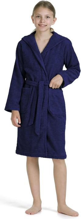 Actual product image Möve Superwuschel Kids &Teens Kapuzenmantel deep sea (152)