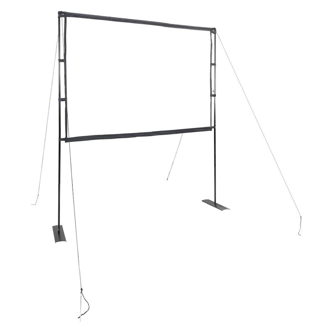 VidaXL Beamer Leinwand Mit Ständer 100 Zoll 4, 3 Projektionswand Leinwand (100", 4, 3), Leinwand, Weiss