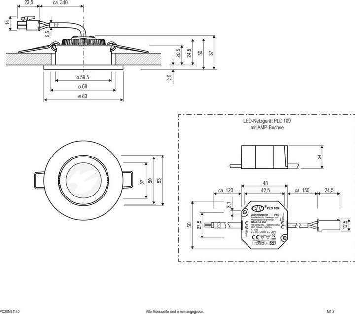 Produktbild EVN LED-Deckeneinbaustrahler (1060 lm)