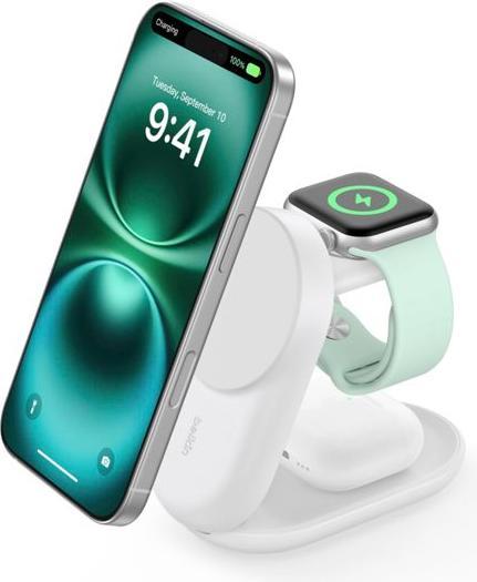 Produktbild Belkin UltraCharge 25 Watt Qi2 Magnetic 3-in-1 Ladestation (25 W)
