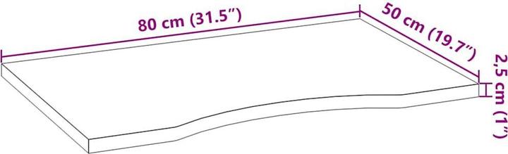 Produktbild vidaXL Macie (80 x 50 x 2,5 cm)