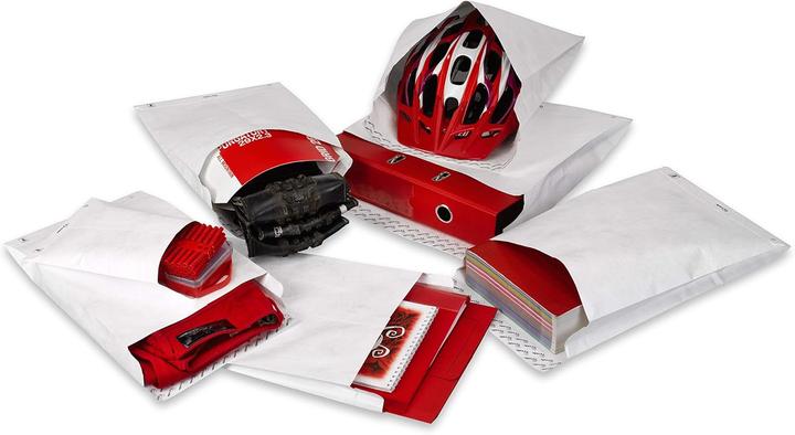 Image du produit Bong Pochette à soufflet avec fond pointu B4 (353x250x38mm) adhésif blanc 55g 100 pièces (100 x)