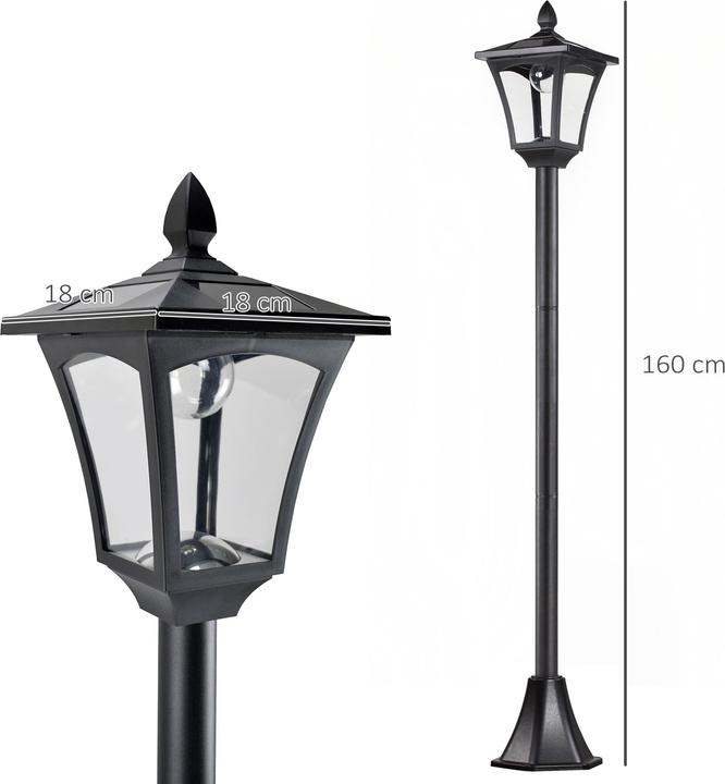 Produktbild Outsunny Gartenlaterne (40 lm, IP44)