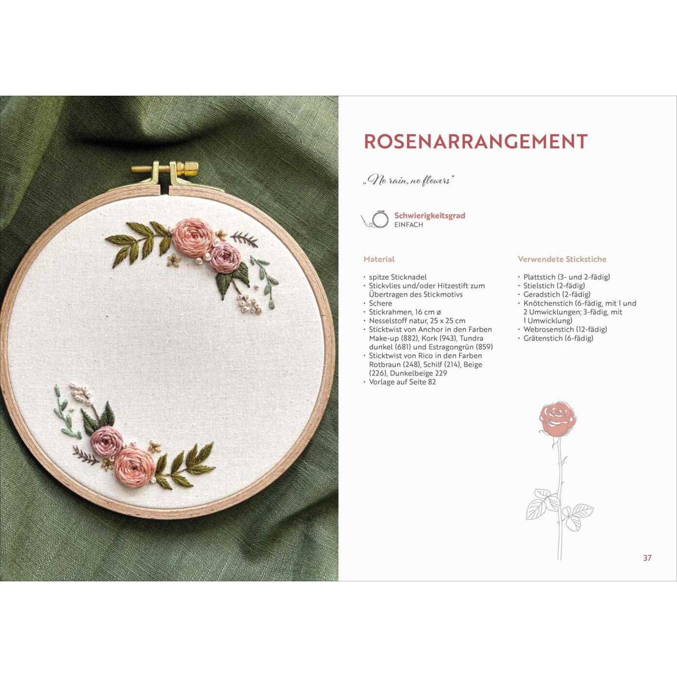 Thumbnail - Christophorus, Sticker, Florale Stickerei