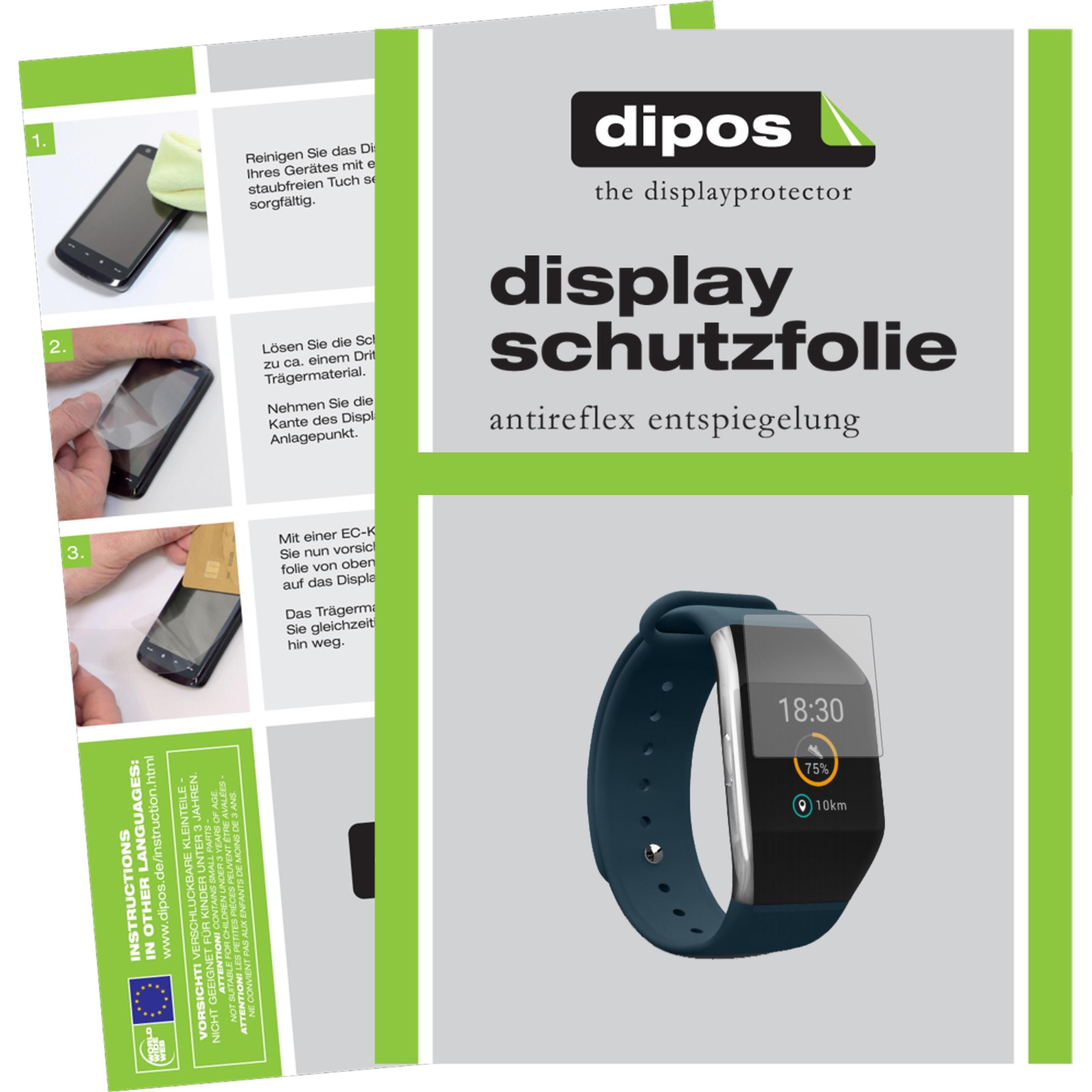 Dipos Displayschutzfolie Antireflex, Smartwatch Schutzfolie, Transparent