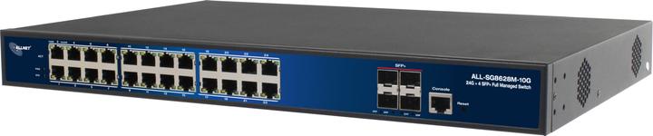 Actual product image Allnet Switch full managed Layer2+ 28 Port - 24x GbE - 4x SFP+ - 19" - JSON API - ALL-SG8628MJ-10G (28 ports)