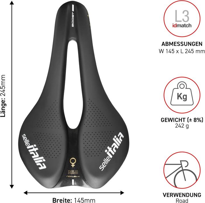 Actual product image Selle Italia Novus Boost Evo Lady TM Superflow