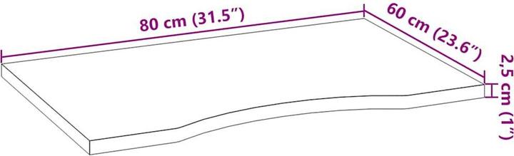 Produktbild vidaXL Macie (80 x 60 x 2.5 cm)