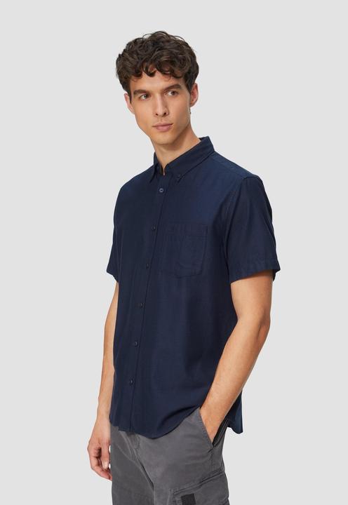 Immagine prodotto s.Oliver Hemd Regular Fit: Kurzarm-Hemd aus Lyocellmix mit Button-Down-Kragen (L, M)