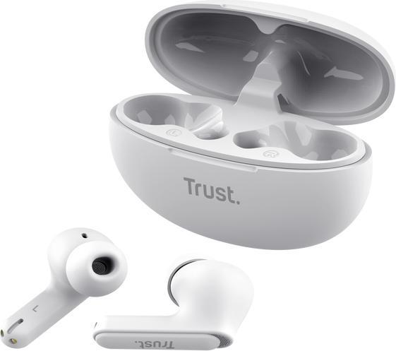 Produktbild Trust Yavi Bt Enc Earbuds White (ANC, 23 h, Kabellos)