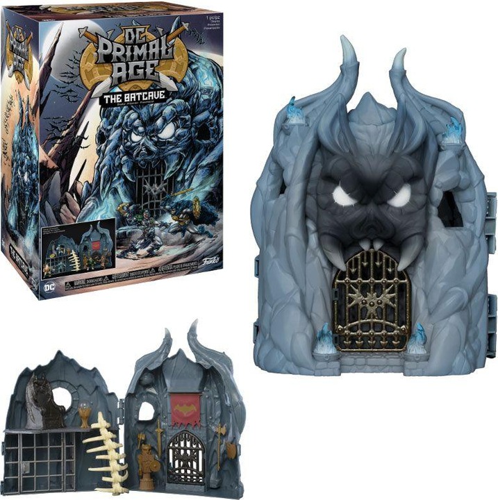 Actual product image Funko DC Primal Age diorama playset Batcave 61 cm