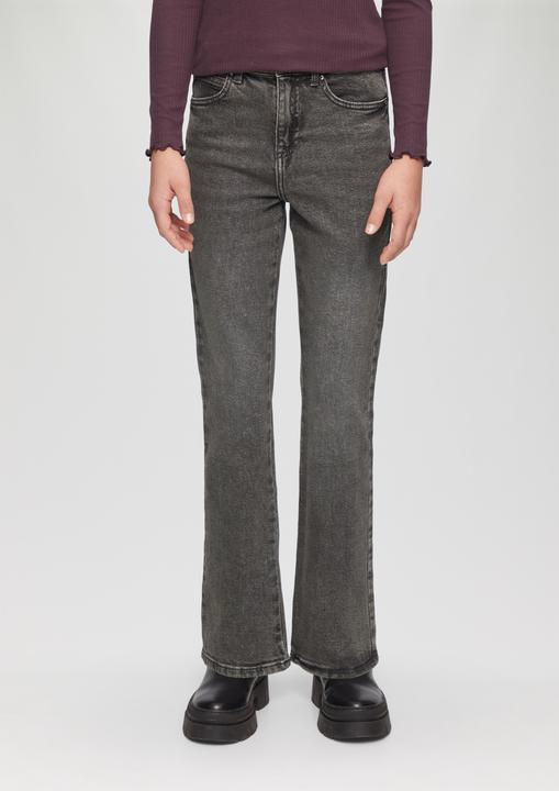Actual product image S.Oliver Jeans-Hose Jeans Beverly / Regular Fit / High Rise / Flared Leg / Strass-Details (158)