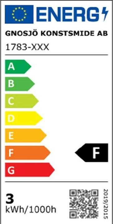 Energy Label Konstsmide LED scenery metal chandelier