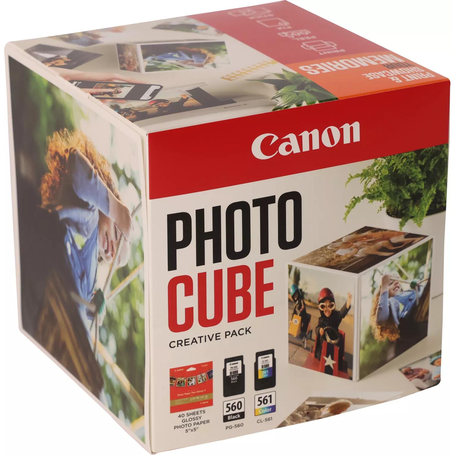 Canon, Druckerpatrone, Ink/5x5 Phot Paper PP-201 40sheets+BK+C (M, C, Y, BK)
