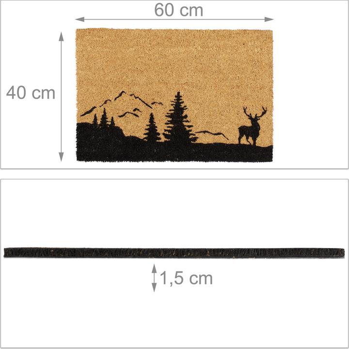 Produktbild Relaxdays Fussmatte (60 x 40 x 1.5 cm)