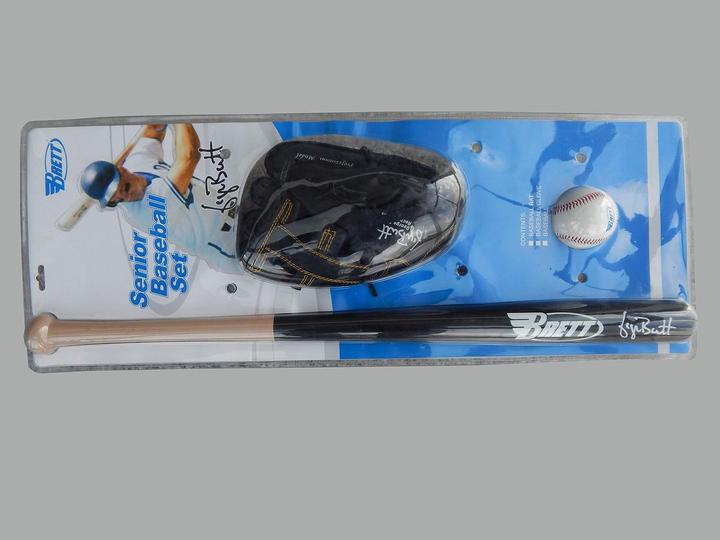 Senior Board Baseball Bat, Ball and Glove Set (30.31")